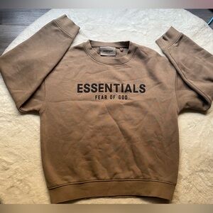 Fear of God Essentials Taupe Sweatshirt for kids